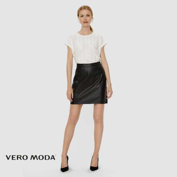 Vero Moda - Minifalda Orario polipiel