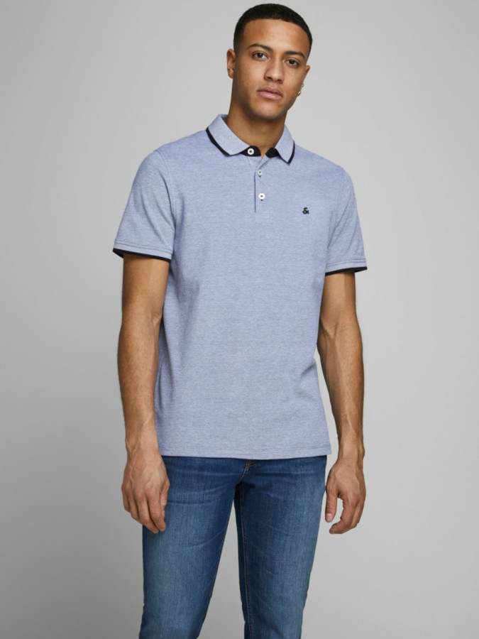 Polo hombre manga corta Jack&Jones - 12136668 Azul (Bright Cobalt)1