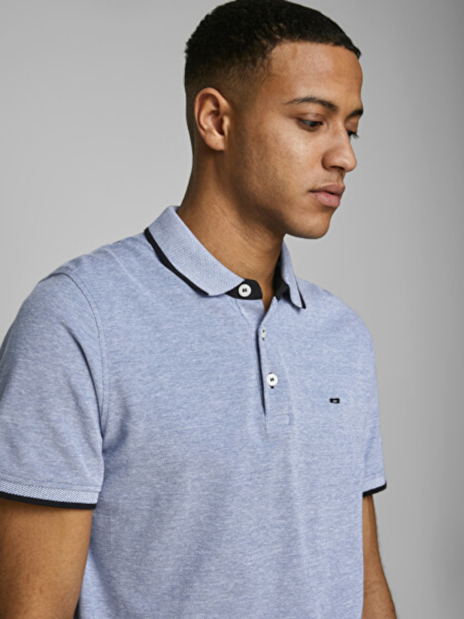 Polo hombre manga corta Jack&Jones - 12136668 Azul (Bright Cobalt)1