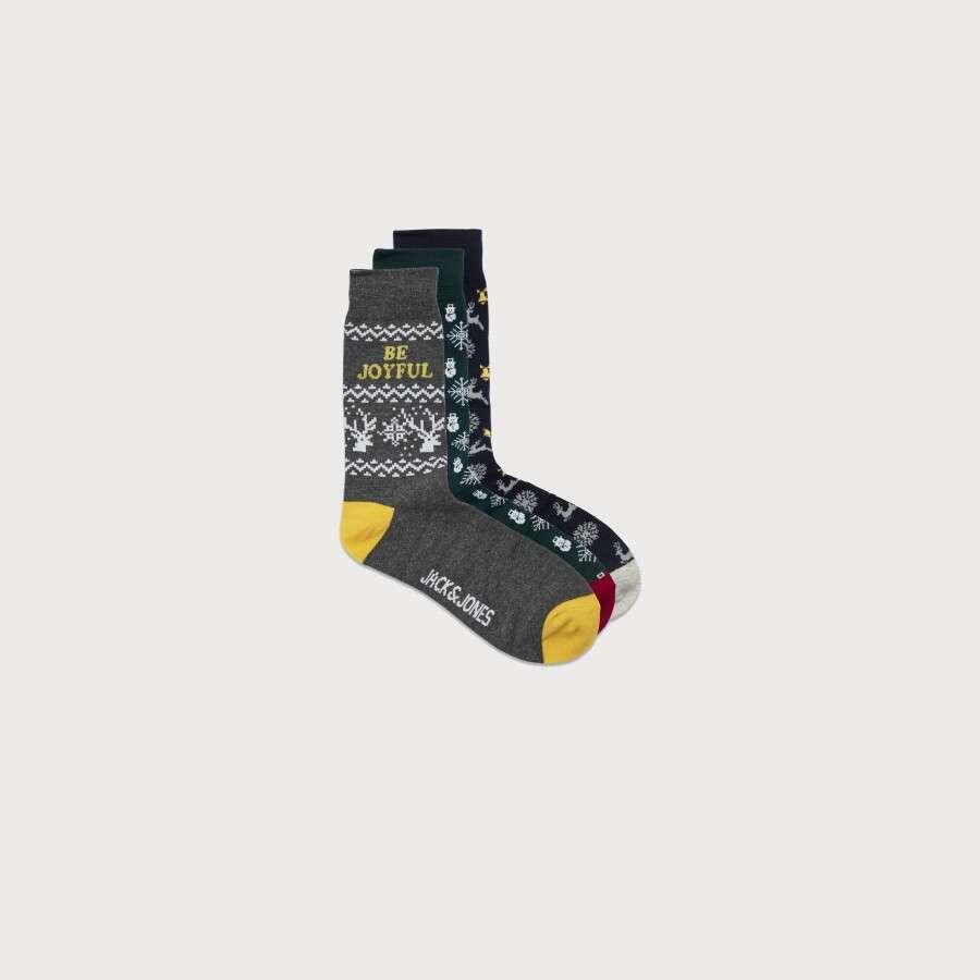 Jack \u0026 Jones - Pack 3 calcetines Navidad - Mainland Jeans