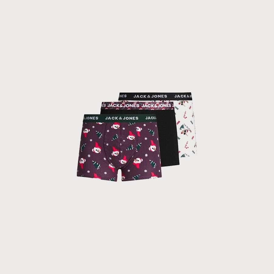 Jack \u0026 Jones - Pack 3 calzoncillos Navidad - Mainland Jeans