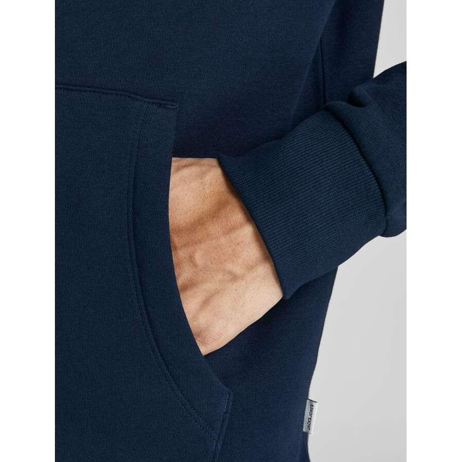 Jack & Jones - Sudadera Logo Hood Navy - Imagen 5