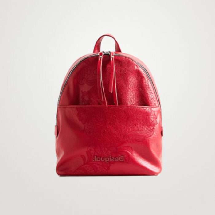 Mochila pequeña de la marca Desigual, en color Rojo