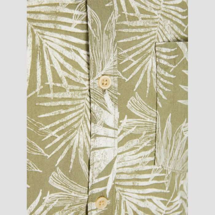 Camisa de manga corta estampada de Jack & Jones Originals en color Oli Green
