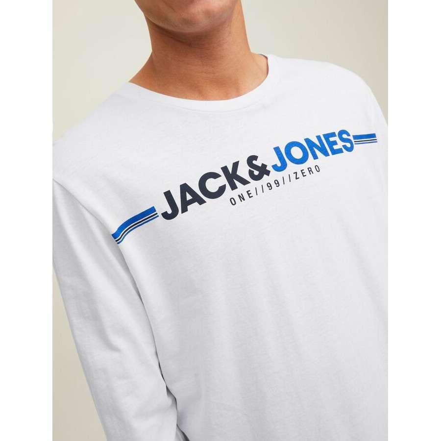 Jack & Jones - Camiseta manga larga Frederik - 12219843 White