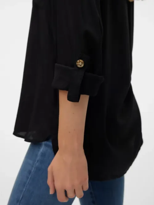 Camisa VeroModa Bumpy 10275283 negro (black)