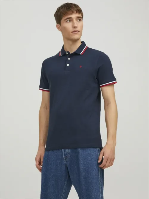 Polo hombre manga corta Jack&Jones - 12136668 Azul Marino (Navy Blazer)