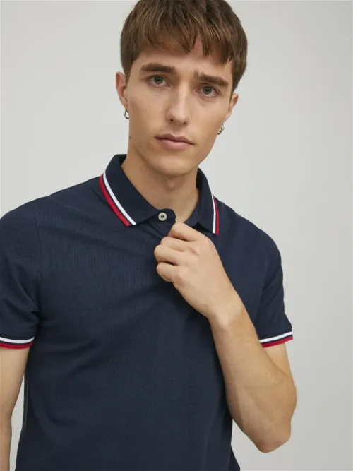 Polo hombre manga corta Jack&Jones - 12136668 Azul Marino (Navy Blazer)