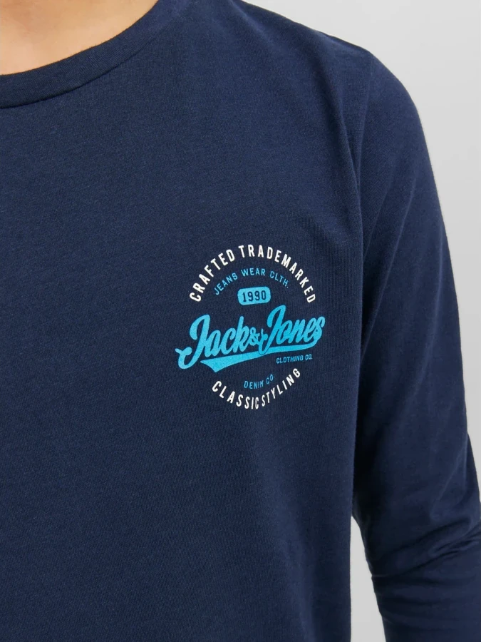 Jack&Jones - Camiseta Mikk - 12237098 Navy Blazer