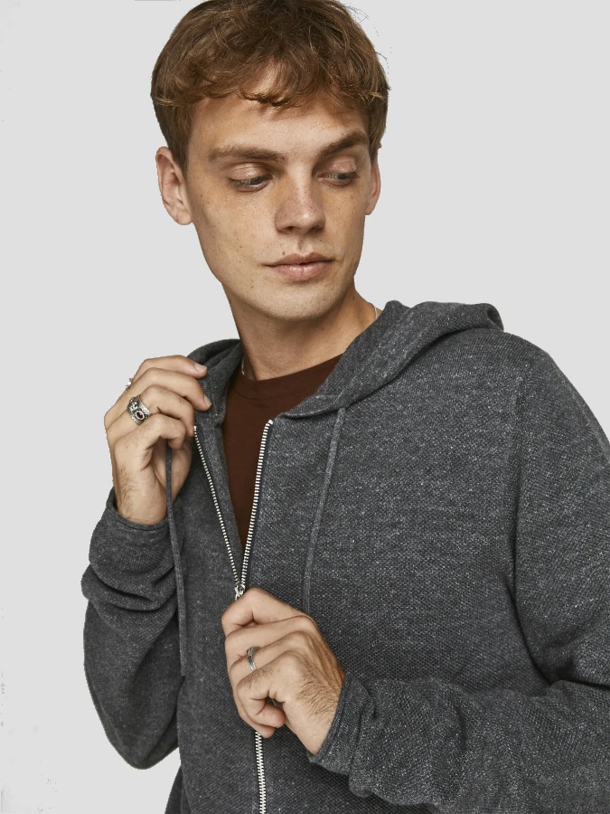 Jack&Jones - Cárdigan con cremallera Hill - 12190154 Dark Grey5 Jack&Jones - Cárdigan con cremallera Hill - 12190154 Dark Grey