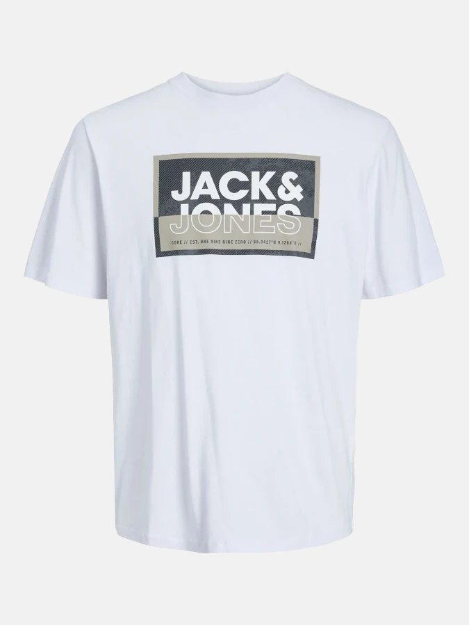 Jack&Jones - Camiseta Junior Logan - 12254194 blanco