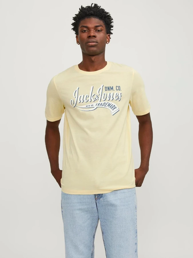 Jack&Jones - Camiseta Logoo - 12246690 Amarillo