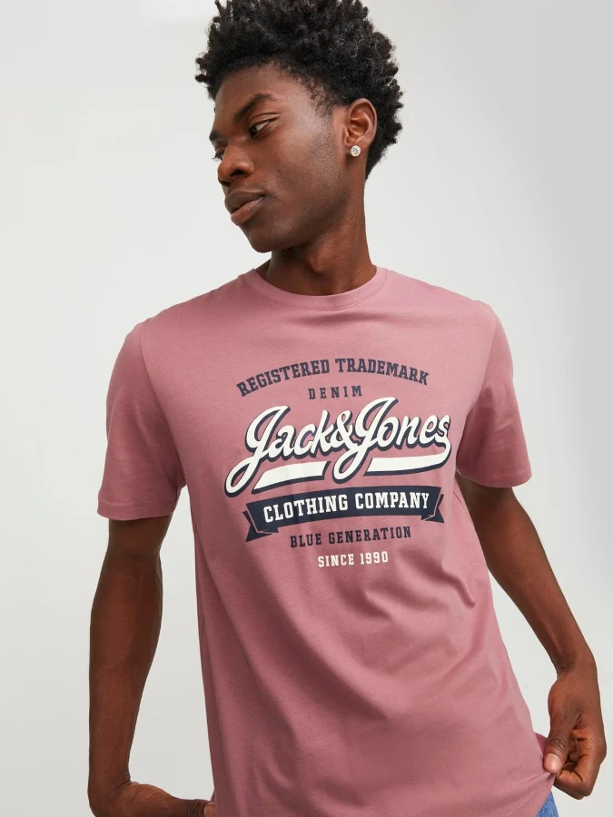 Jack&Jones - Camiseta Logoo - 12246690 Rosa