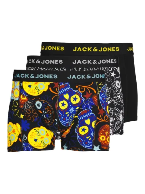 Pack 3 bóxers Jack&Jones - 12185485 Sugar (black)