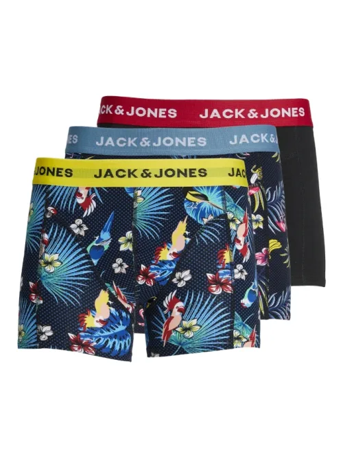 Pack 3 bóxers Jack&Jones - 12194104 estampado (black-blue)