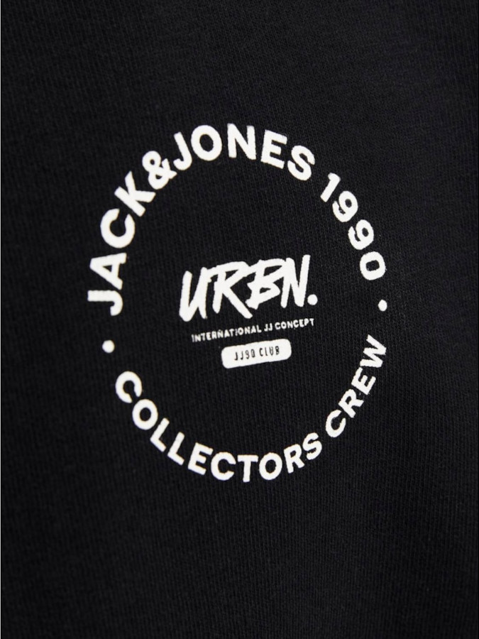 Sudadera con cremallera Jack & Jones - 12269366 Simon, en color negro (black) Sudadera con cremallera Jack & Jones - 12269366 Simon, en color negro (black)