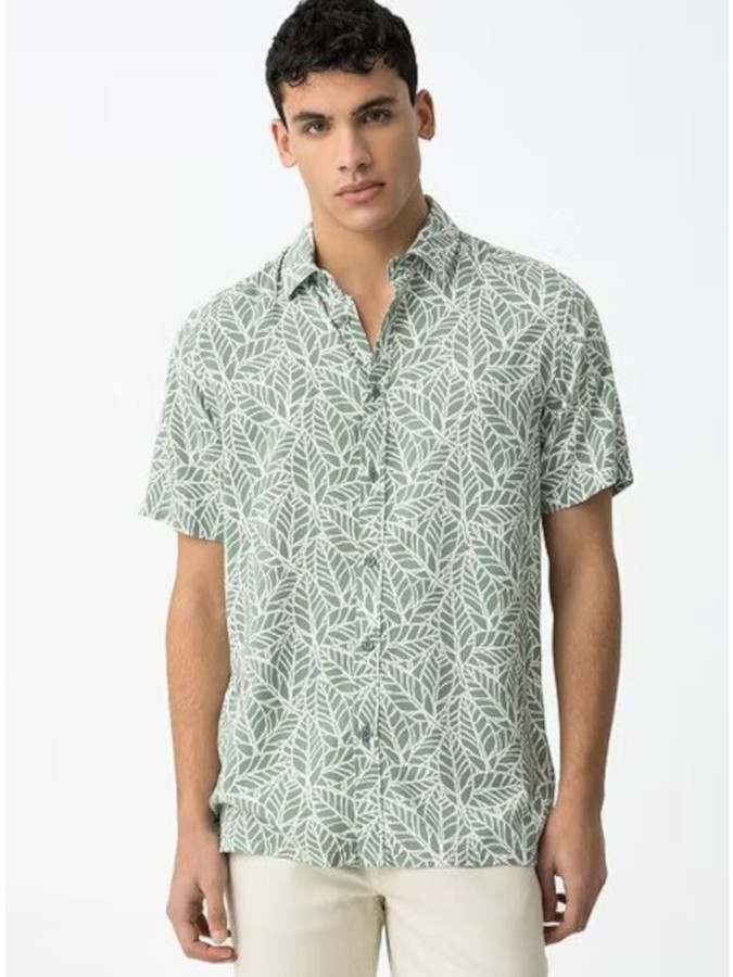 Camisa Estampada Tiffosi 10060209 Verde - Ropa de Hombre (2)