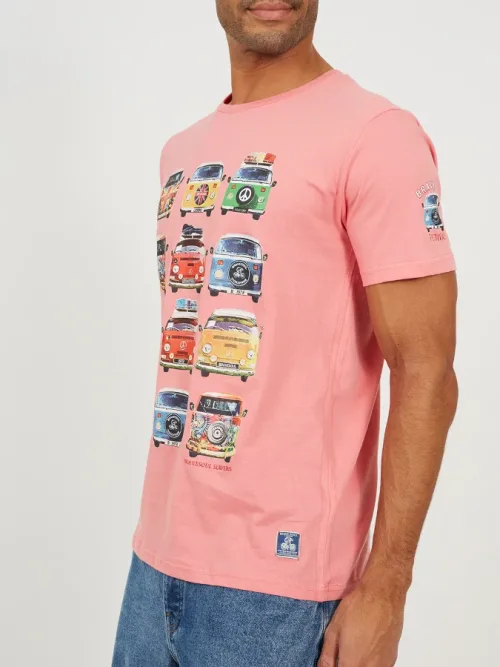 Camiseta Brave Soul Furgos B149TROL rosa (peach)