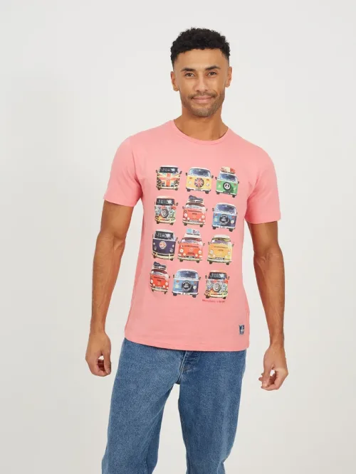 Camiseta Brave Soul Furgos B149TROL rosa (peach)