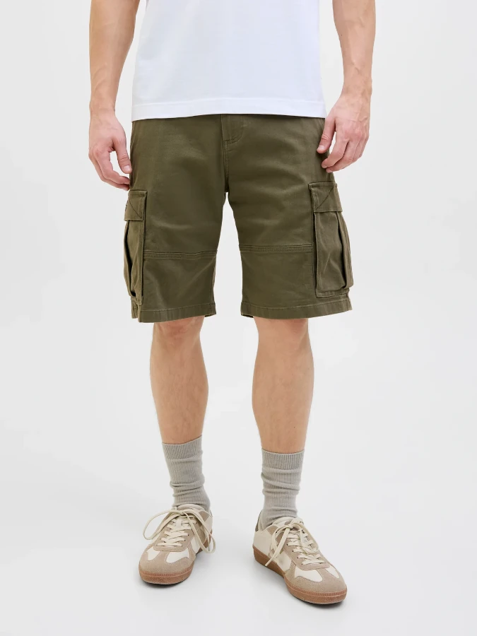 Bermuda Jack&Jones cargo Cole 12268266 verde (olive night)
