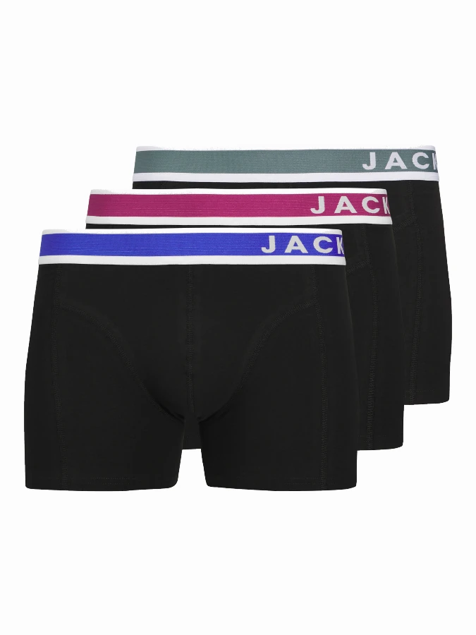 Pack 3 Bóxers Jack&Jones 12281991 Easton negro (black)1 (1)