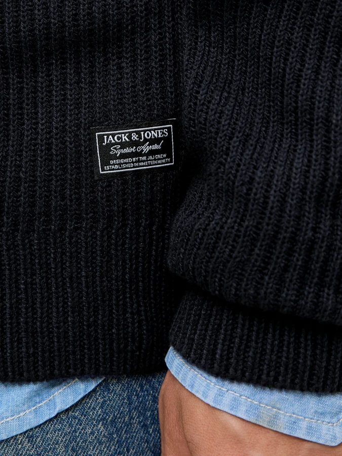 Jersey cremallera Jack&Jones Pannel 12278920 azul marino (Sky Captain)5 Jersey cremallera Jack&Jones Pannel 12278920 azul marino (Sky Captain)