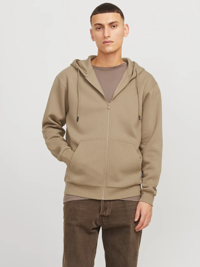 Sudadera con cremallera Jack&Jones 12249342 tostado (Coriander)