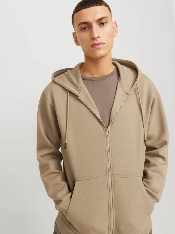 Sudadera con cremallera Jack&Jones 12249342 tostado (Coriander)