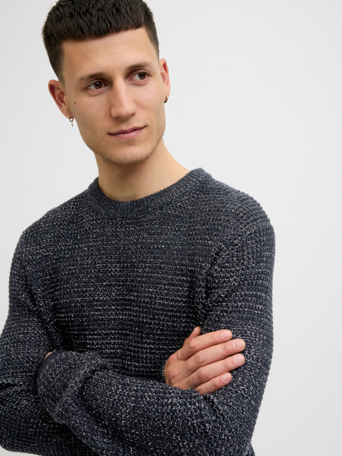 Jersey Jack&Jones 12287594 Global azul marino (Sky Captain)