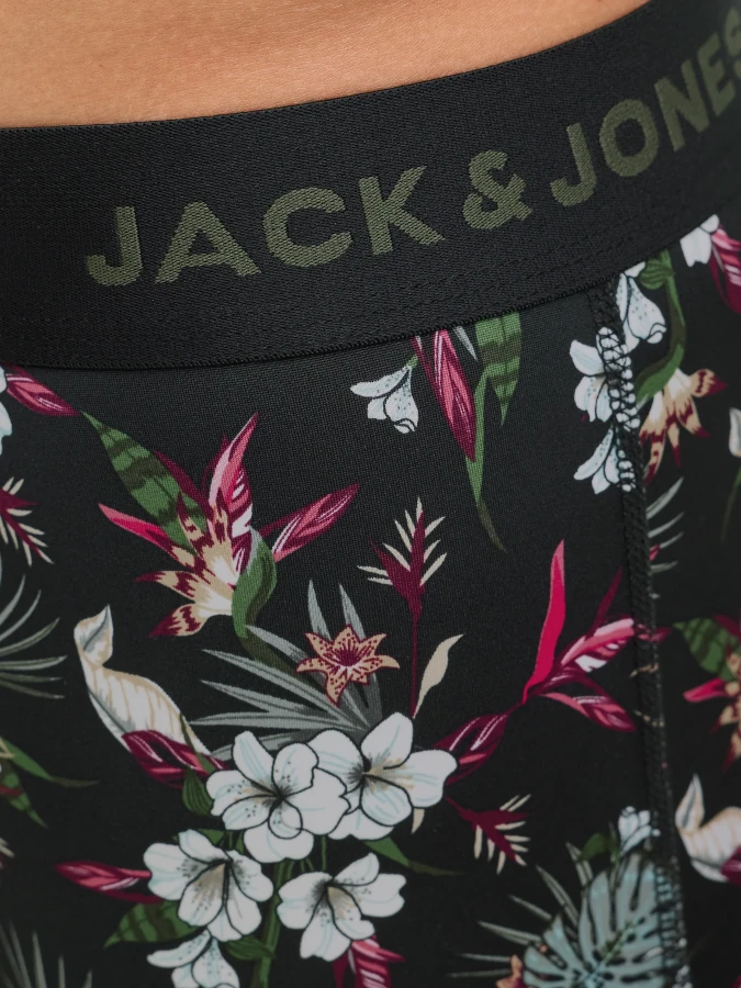 Pack3 Bóxers Jack&Jones 12194284 Flower (Black)