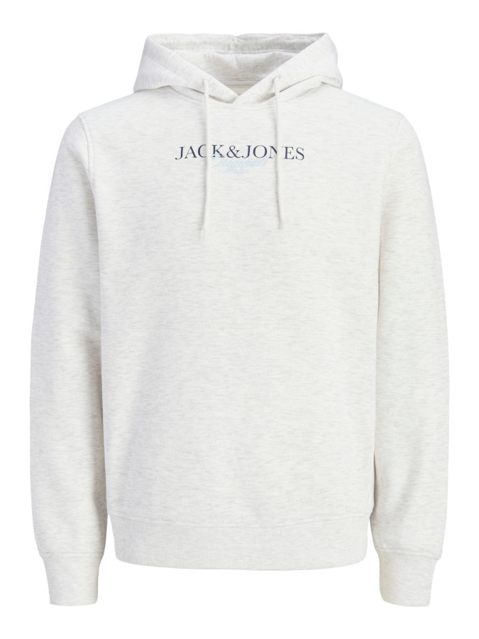 Sudadera Jack&Jones 12284726 Billyburg gris claro (bright white)