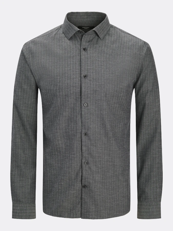 Camisa Jack&Jones 12287496 Blaparker negro (black)