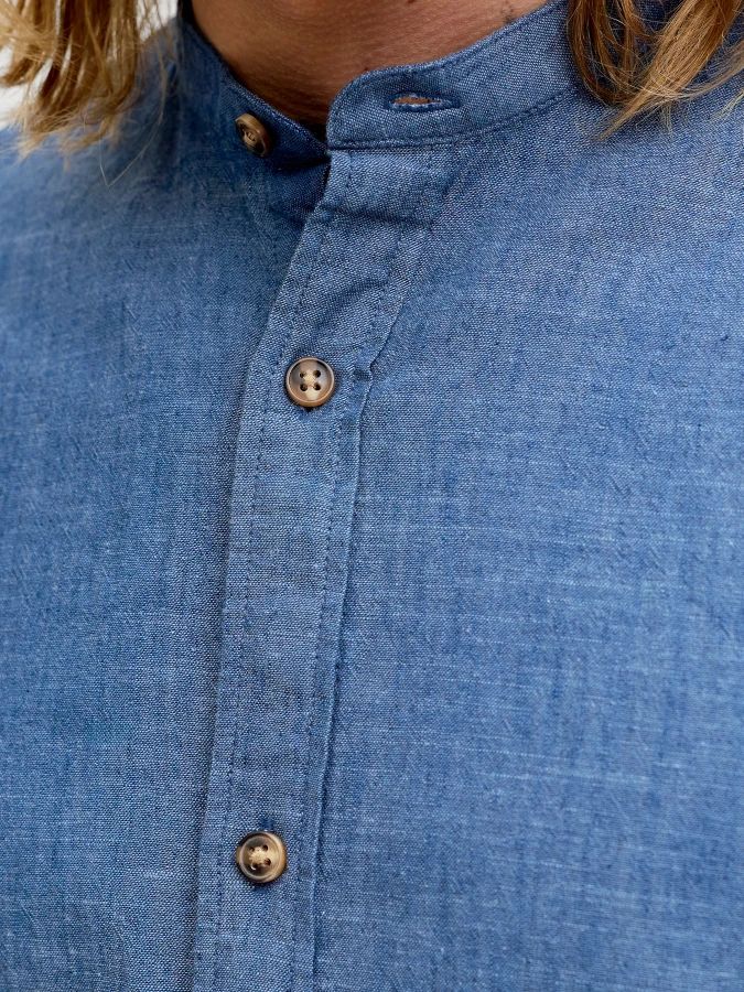 Camisa Summer Linen Jack&Jones 12289184 azul (navy blazer)