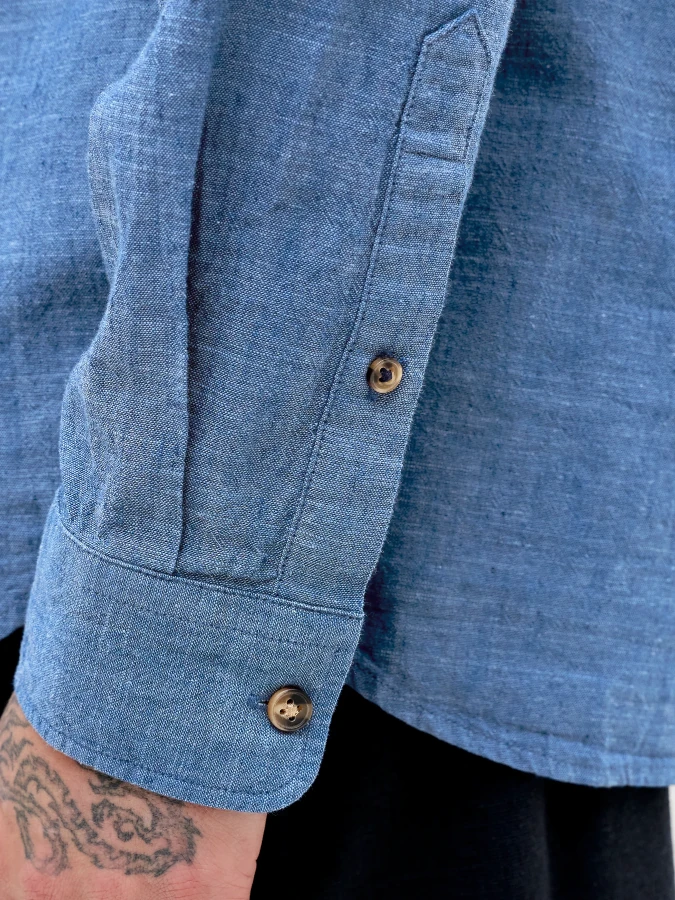 Camisa Summer Linen Jack&Jones 12289184 azul (navy blazer)