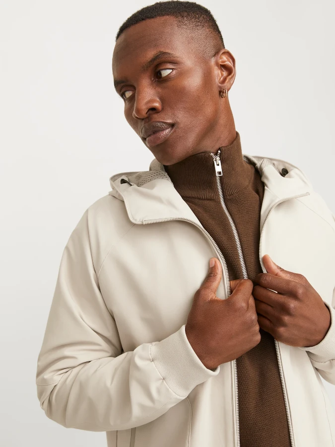 Chaqueta con capucha Jack&Jones Perfect Bomber 12270682 beige (moonbeam)