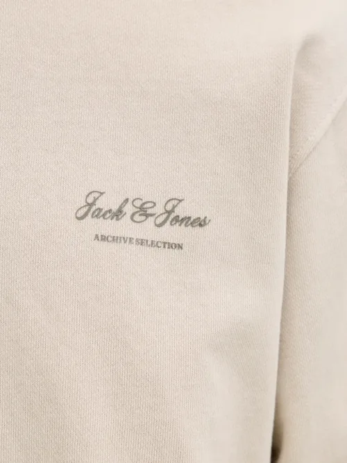 Sudadera cuello redondo Jack&Jones Archive Graphic 12287995 beige (moonbeam)6 (1)