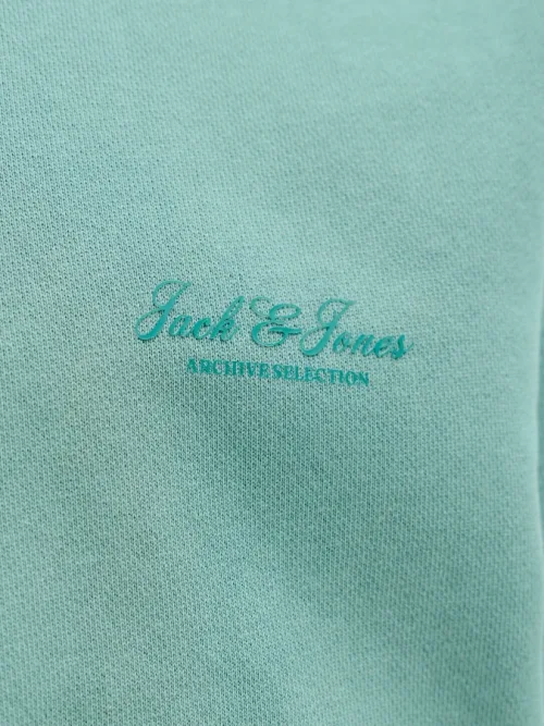 Sudadera cuello redondo Jack&Jones Archive Graphic 12287995 turquesa (mineral blue)7 (1)