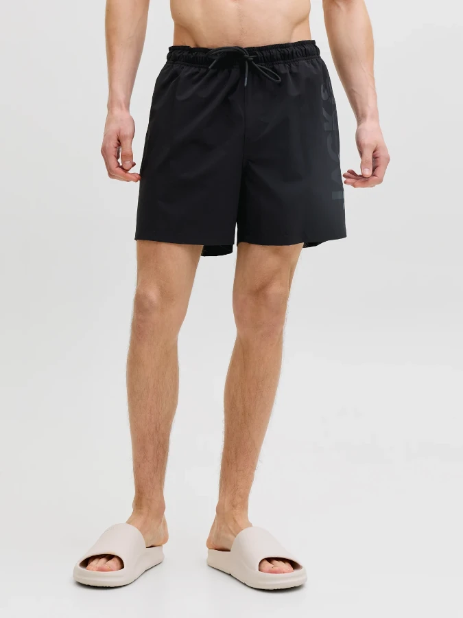 Bañador Jack&Jones Maui Wave Logo 12291391 negro (Black)