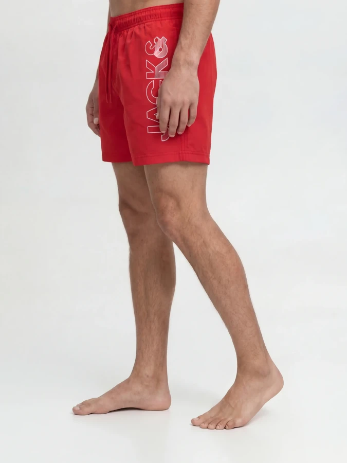 Bañador Jack&Jones Maui Wave Logo 12291391 rojo (True Red)2