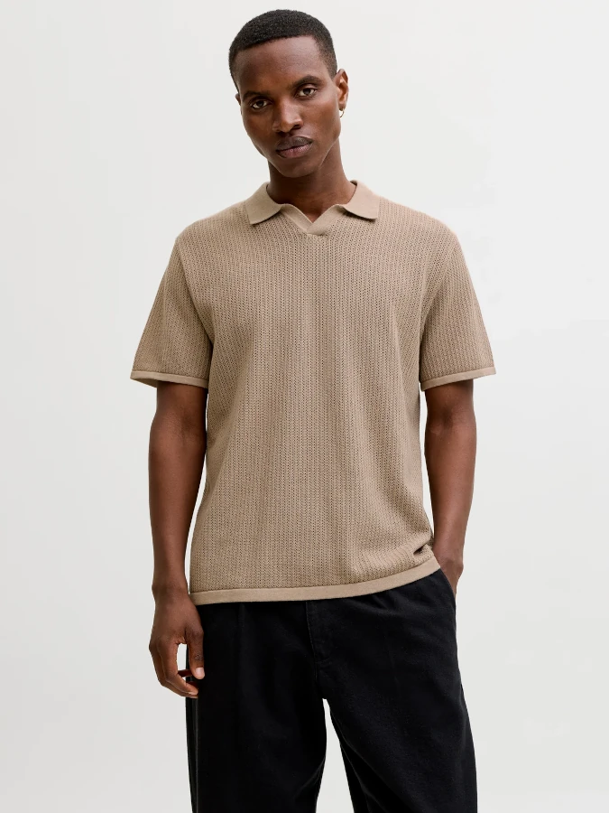 Polo Jack&Jones Jerry 12293340 beige oscuro (String)
