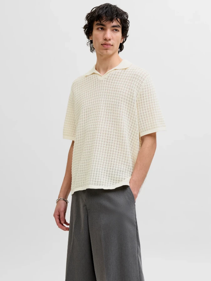 Polo Nantucket Jack&Jones 12291422 blanco roto (sea salt)