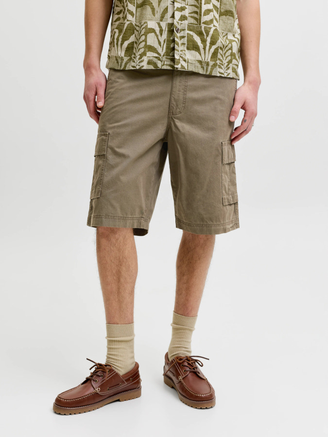 Bermuda cargo Jack&Jones Cole Matty 12292263 marrón (crocodile)