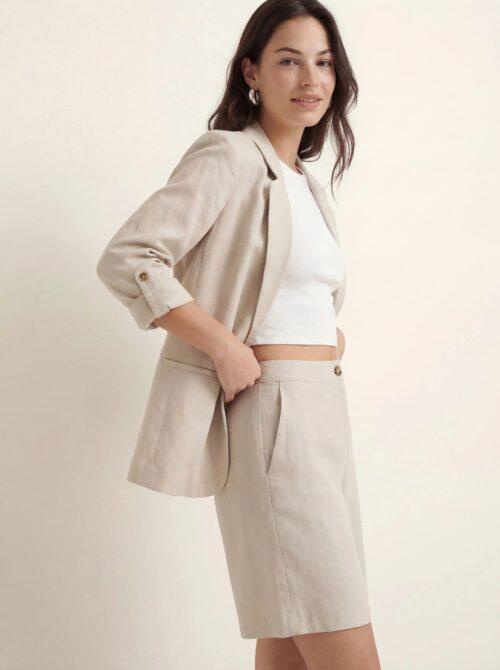 Blazer 3-4 VeroModa Jesmilo Loose 10279700 beige (snow white)