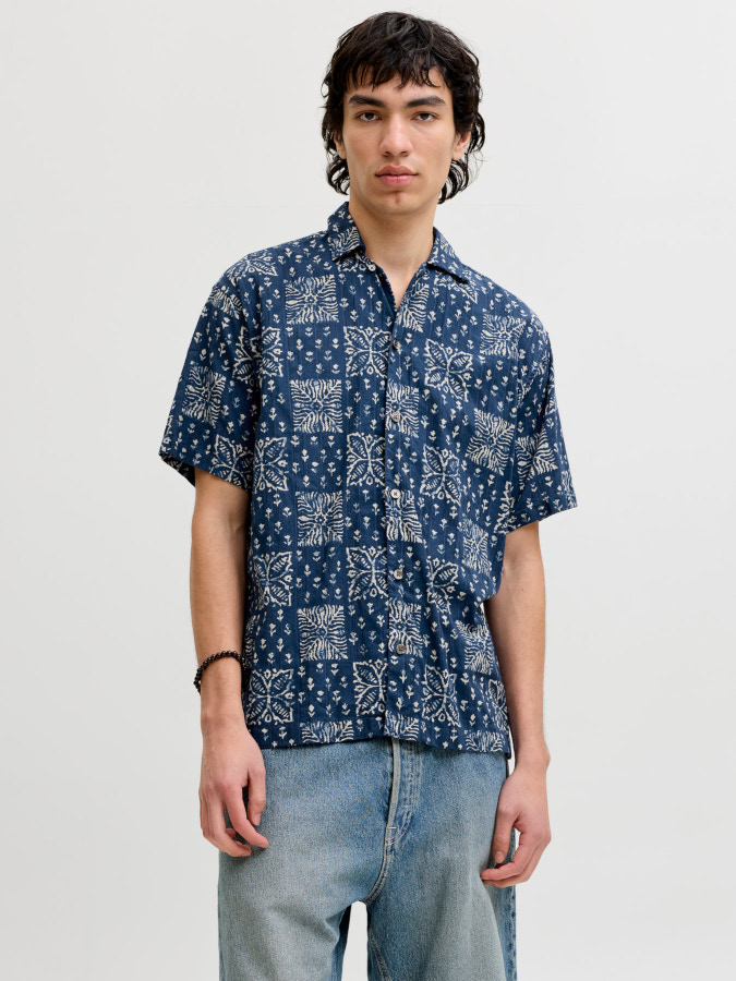 Camisa Jack&Jones Bluyon 12291968 azul marino (sky captain)
