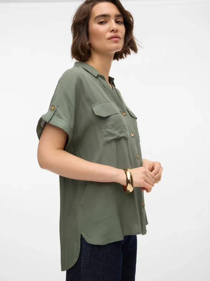 Camisa Mujer VeroModa - 10310139 Bumpy verde (laurel wreath)3 Camisa Mujer VeroModa - 10310139 Bumpy verde (laurel wreath)