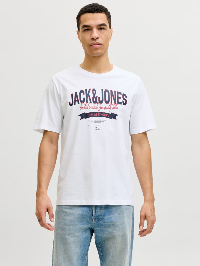 Camiseta JELOGO 12288016 blanco (bright white)