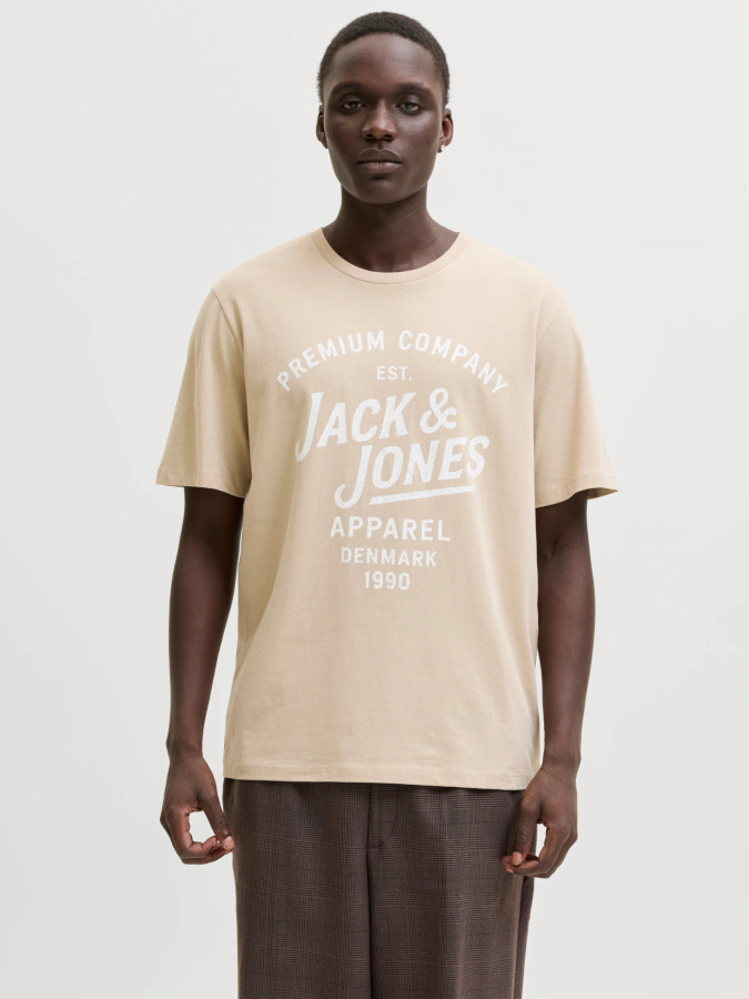 Camiseta Jack&Jones Bluzane 12302467 beige (Humus)