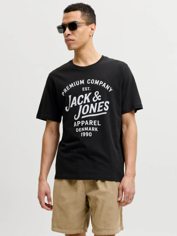 Camiseta Jack&Jones Bluzane 12302467 negro (black)