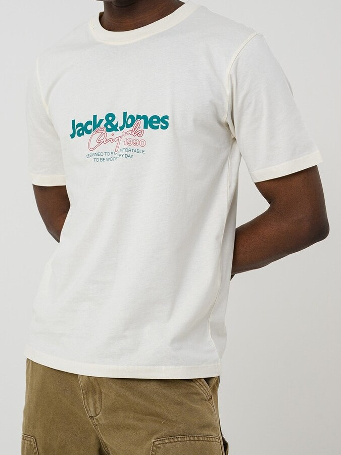 Camiseta Jack&Jones Cassis 12301961 beige (antique white)