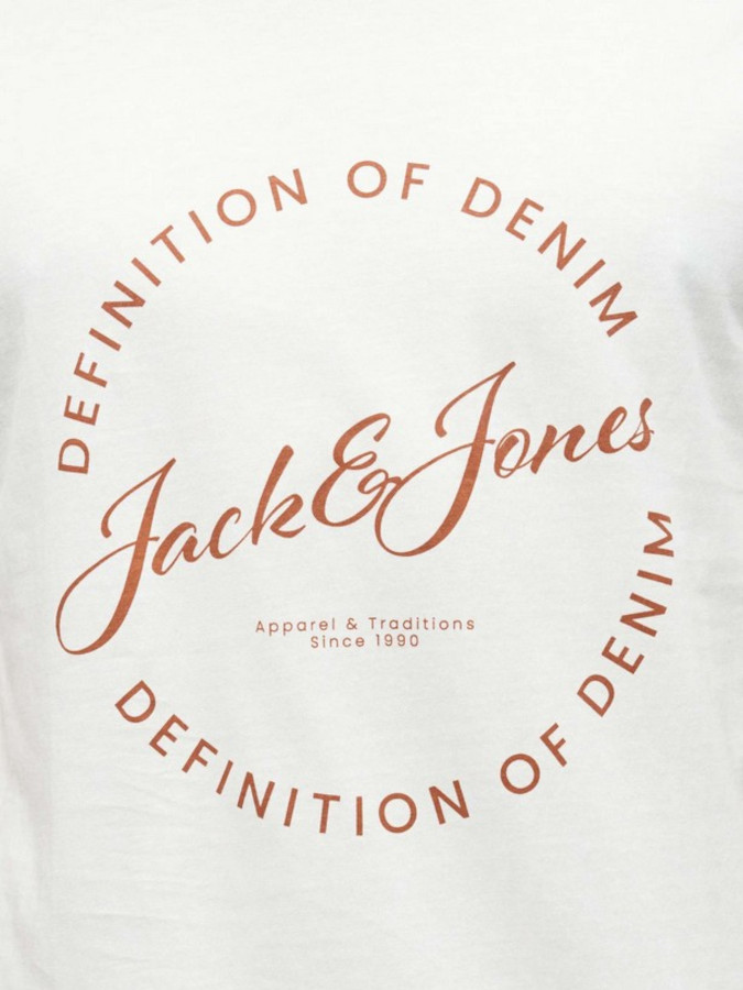 Camiseta Jack&Jones Grayson 12288377 Blanco (Bright White)
